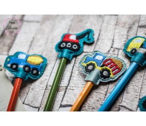 ITH Stickserie - Stifteaufsätze Baustelle